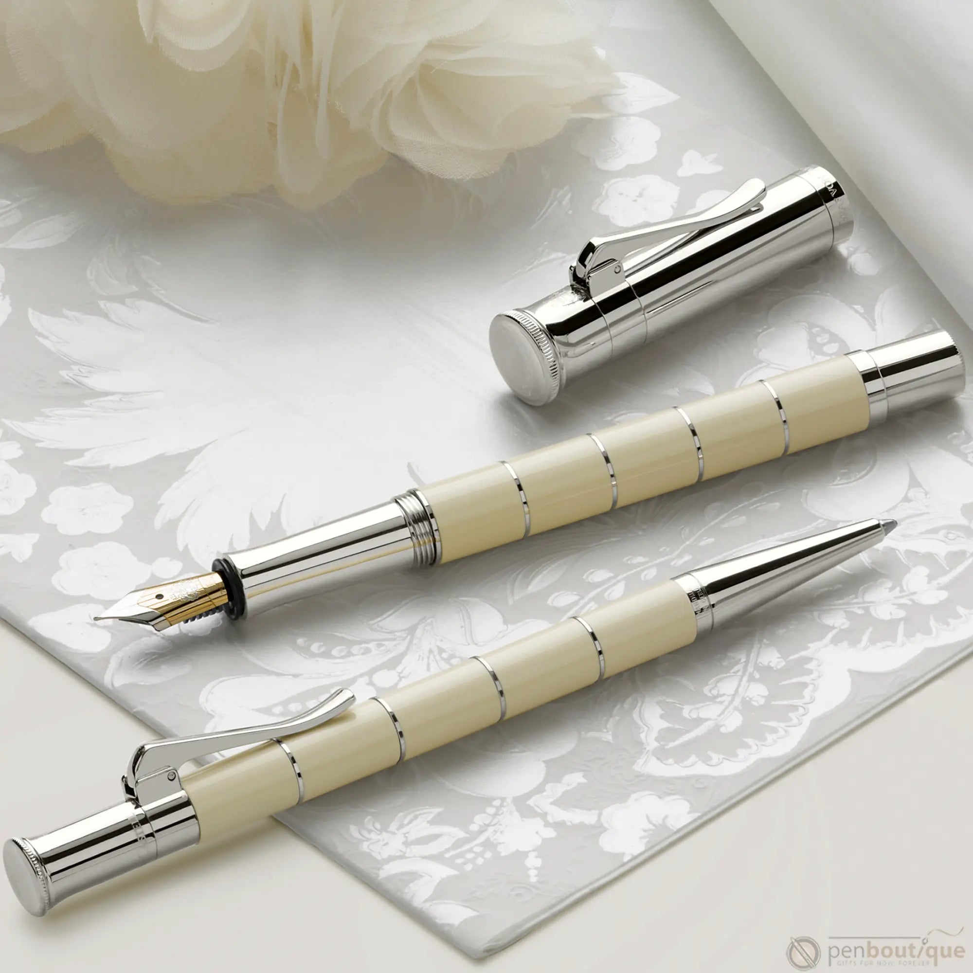 Graf Von Faber-Castell Classic Anello Ivory Fountain Pen-Pen Boutique Ltd