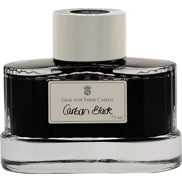 Graf Von Faber-Castell Design Carbon Black 75ml Ink Bottle-Pen Boutique Ltd