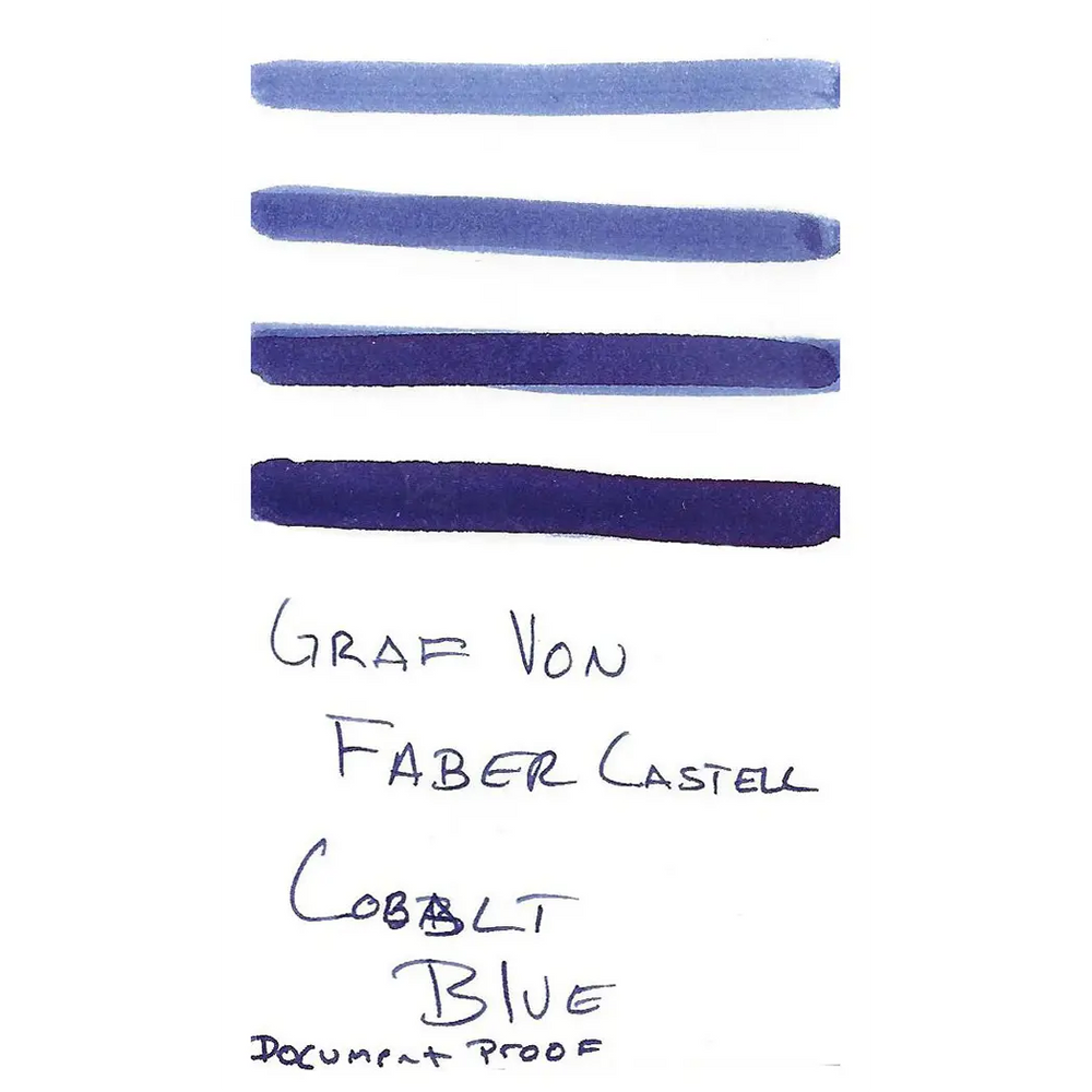Graf Von FaberCastell Design Cobalt Blue 75ml Ink Bottle Pen Boutique Ltd