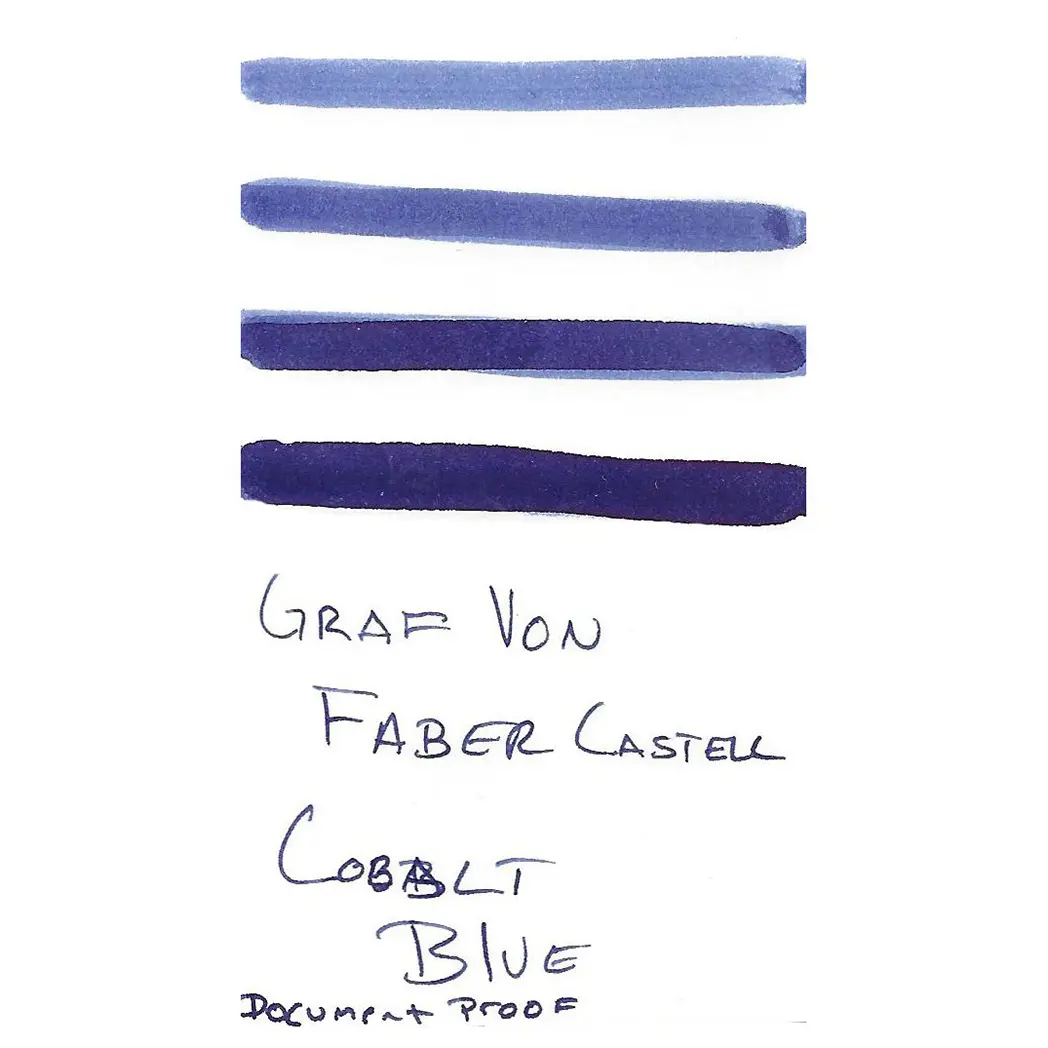 Graf Von Faber-Castell Design Cobalt Blue 75ml Ink Bottle-Pen Boutique Ltd
