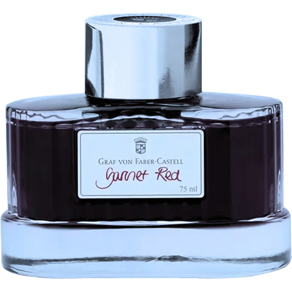 Graf Von Faber-Castell Design Garnet Red 75ml Ink Bottle-Pen Boutique Ltd