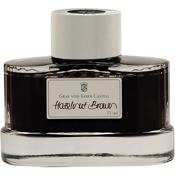 Graf Von Faber-Castell Design Hazelnut Brown 75ml Ink Bottle-Pen Boutique Ltd