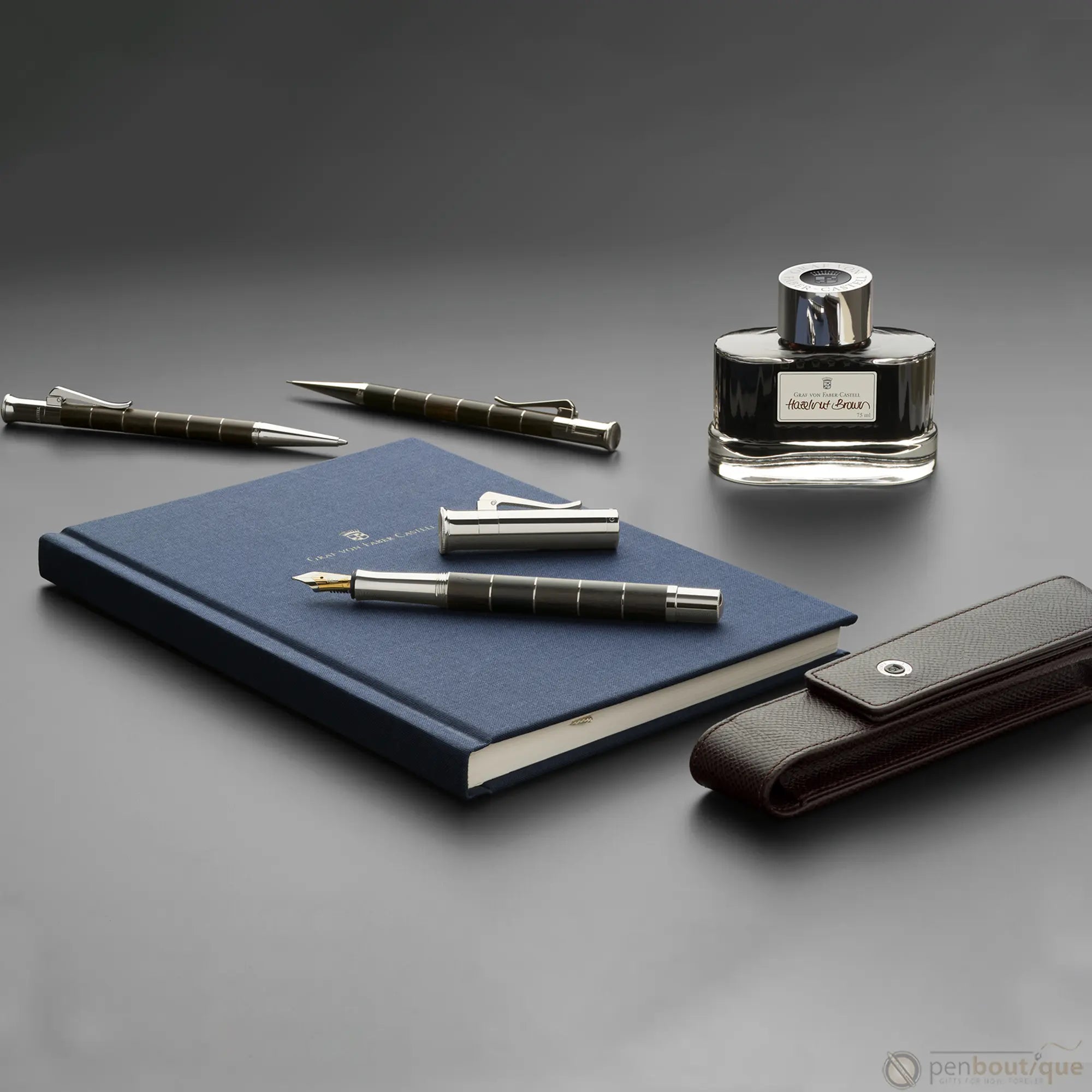 Graf Von Faber-Castell - Design 6 Hazelnut Brown Ink Cartridges - Pen