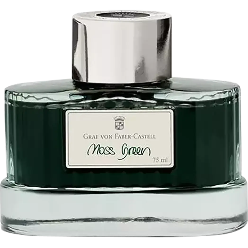 Graf Von Faber-Castell Design Moss Green 75ml Ink Bottle-Pen Boutique Ltd
