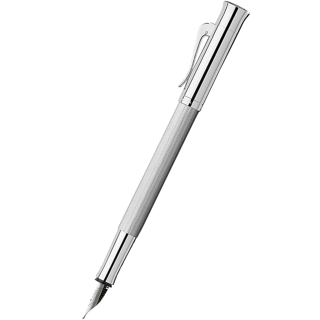 Graf Von Faber-Castell Guilloche Barley Rhodium Fountain Pen-Pen Boutique Ltd