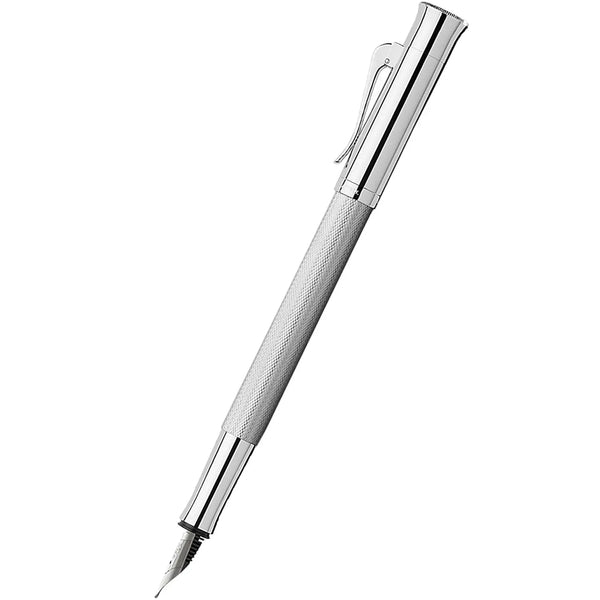 Graf Von Faber-Castell Guilloche Barley Rhodium Fountain Pen-Pen Boutique Ltd