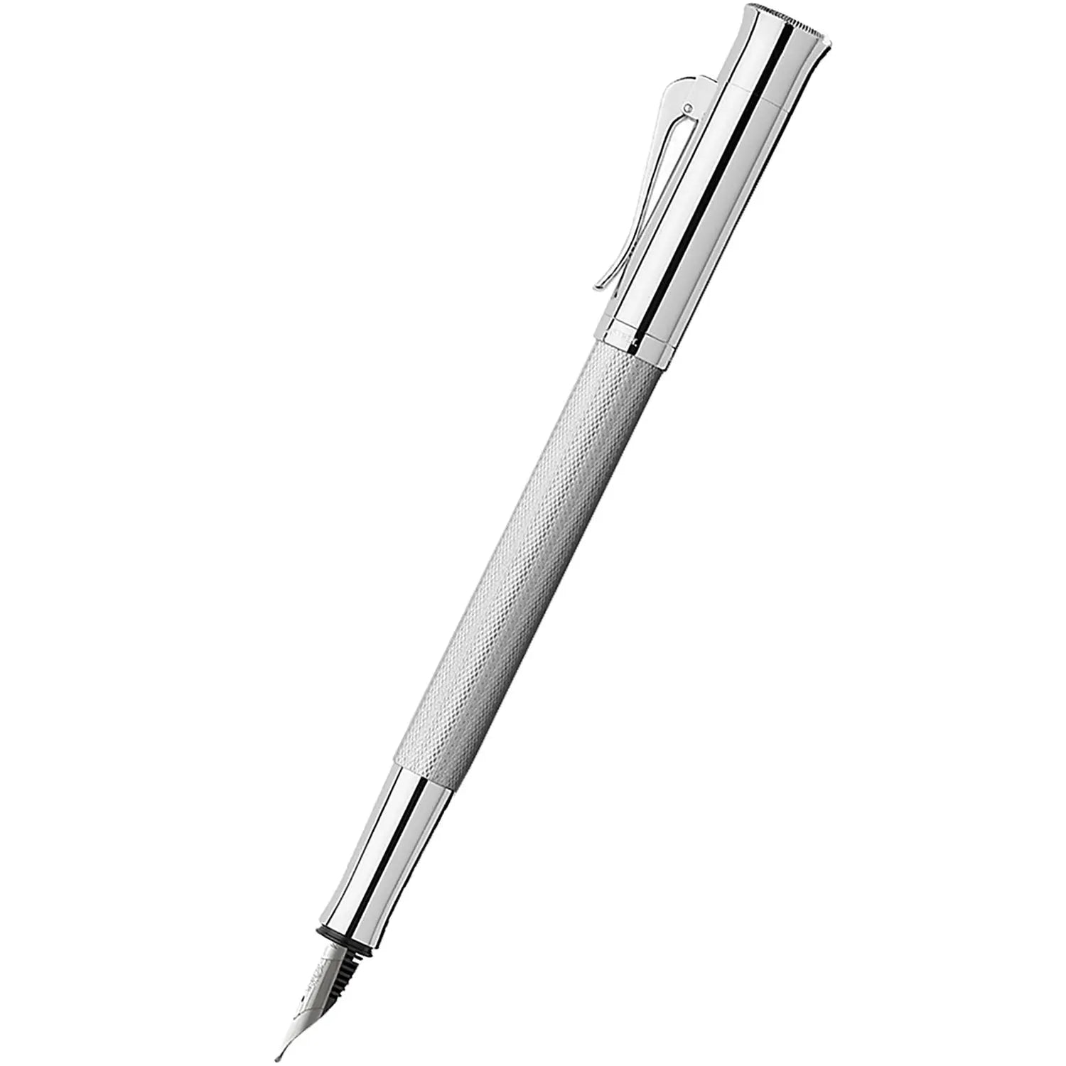 Graf Von Faber-Castell Guilloche Barley Rhodium Fountain Pen-Pen Boutique Ltd