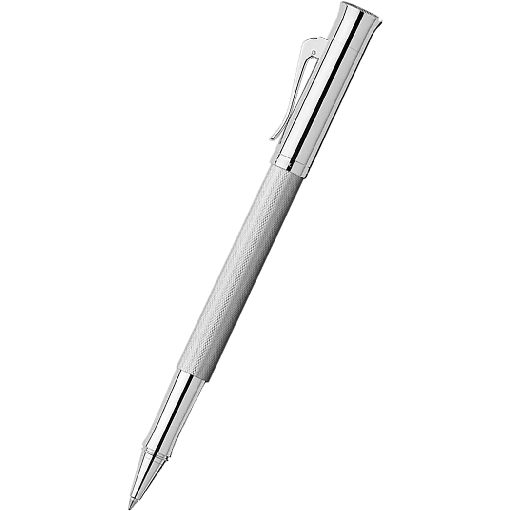 Graf Von Faber-Castell Guilloche Barley Rhodium Rollerball Pen-Pen Boutique Ltd