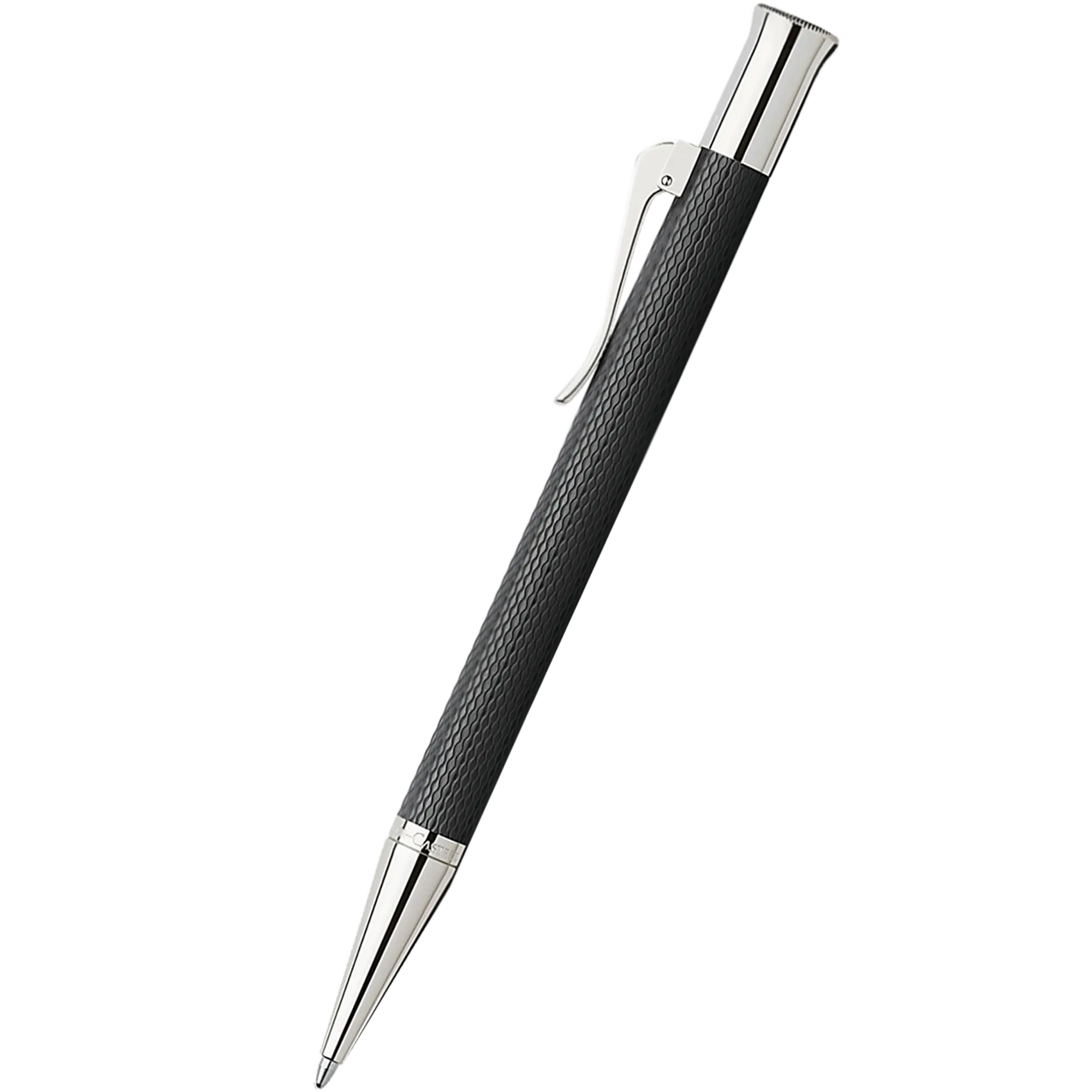 Graf Von Faber-Castell Guilloche Black Ballpoint Pen-Pen Boutique Ltd