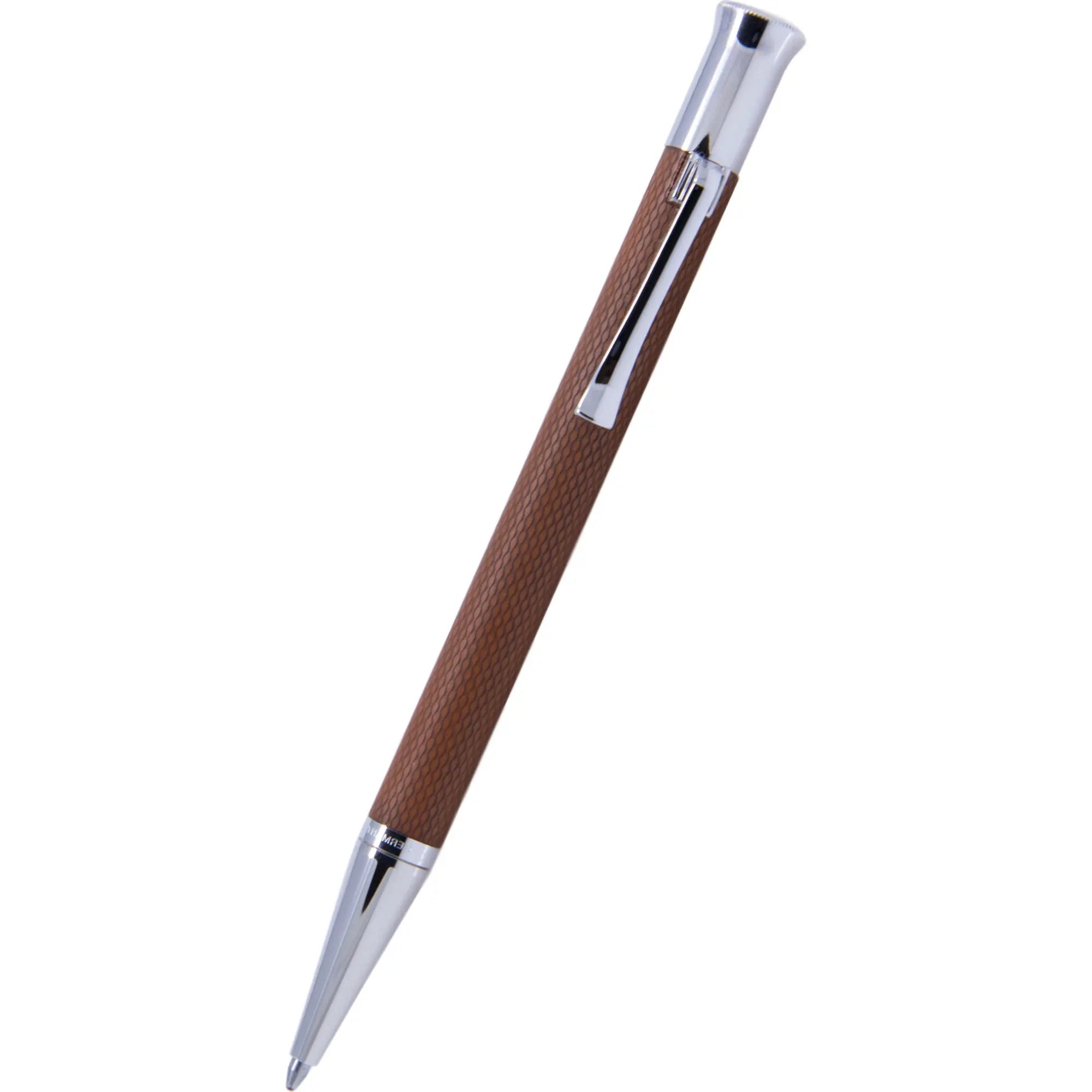 Stylo à bille Graf Von Faber-Castell Guilloche Cognac