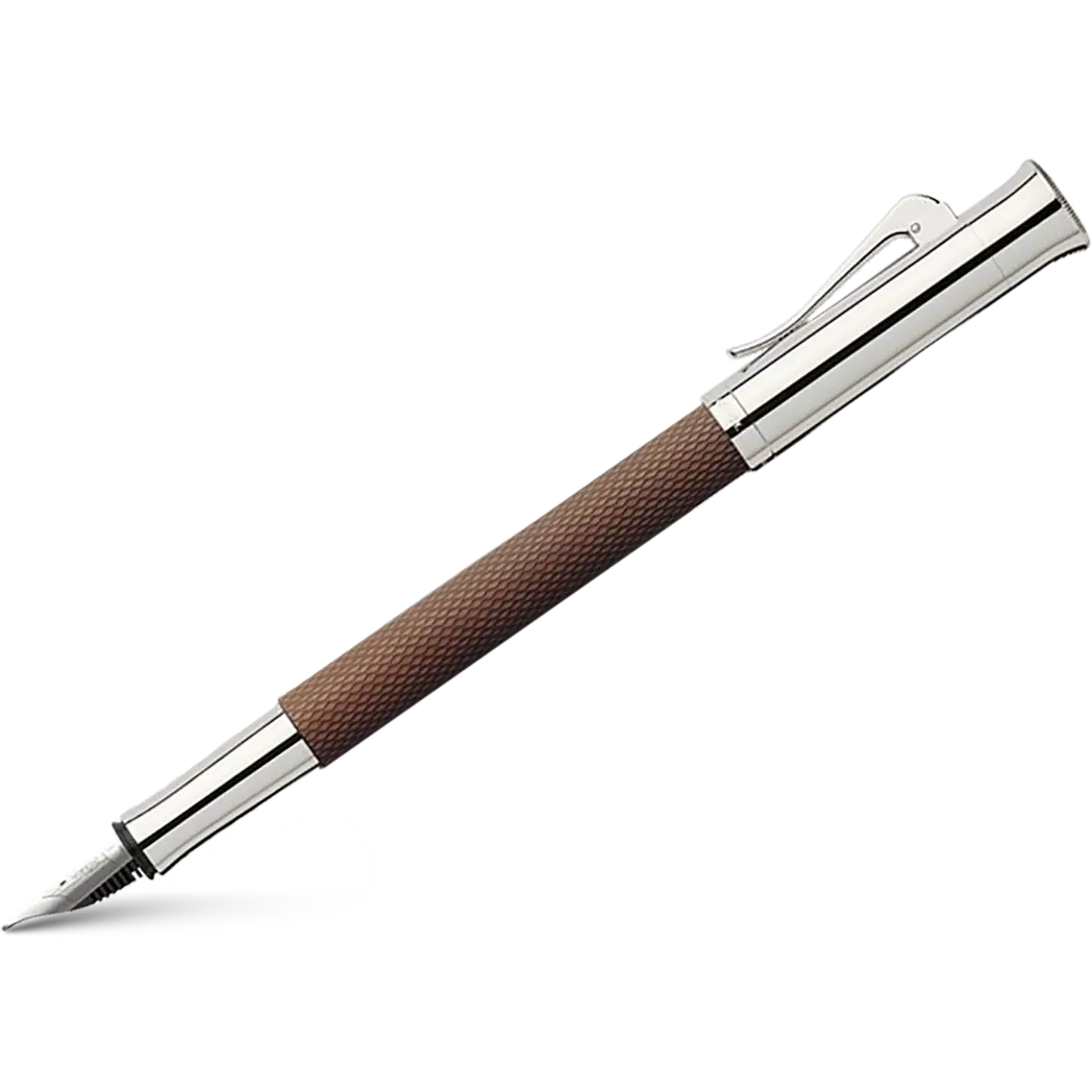 Graf Von Faber-Castell Guilloche Cognac Fountain Pen-Pen Boutique Ltd