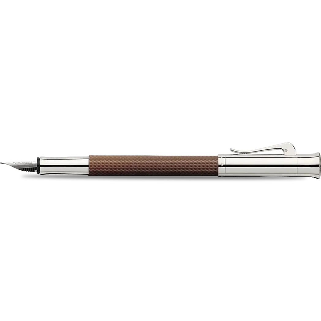 Graf Von Faber-Castell Guilloche Cognac Fountain Pen-Pen Boutique Ltd