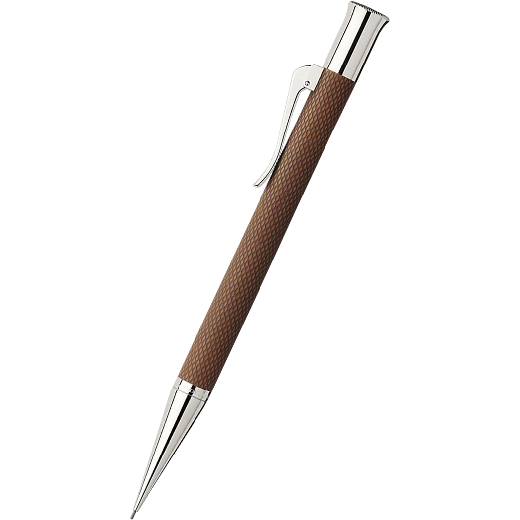 Crayon mécanique Graf Von Faber-Castell Guilloche Cognac