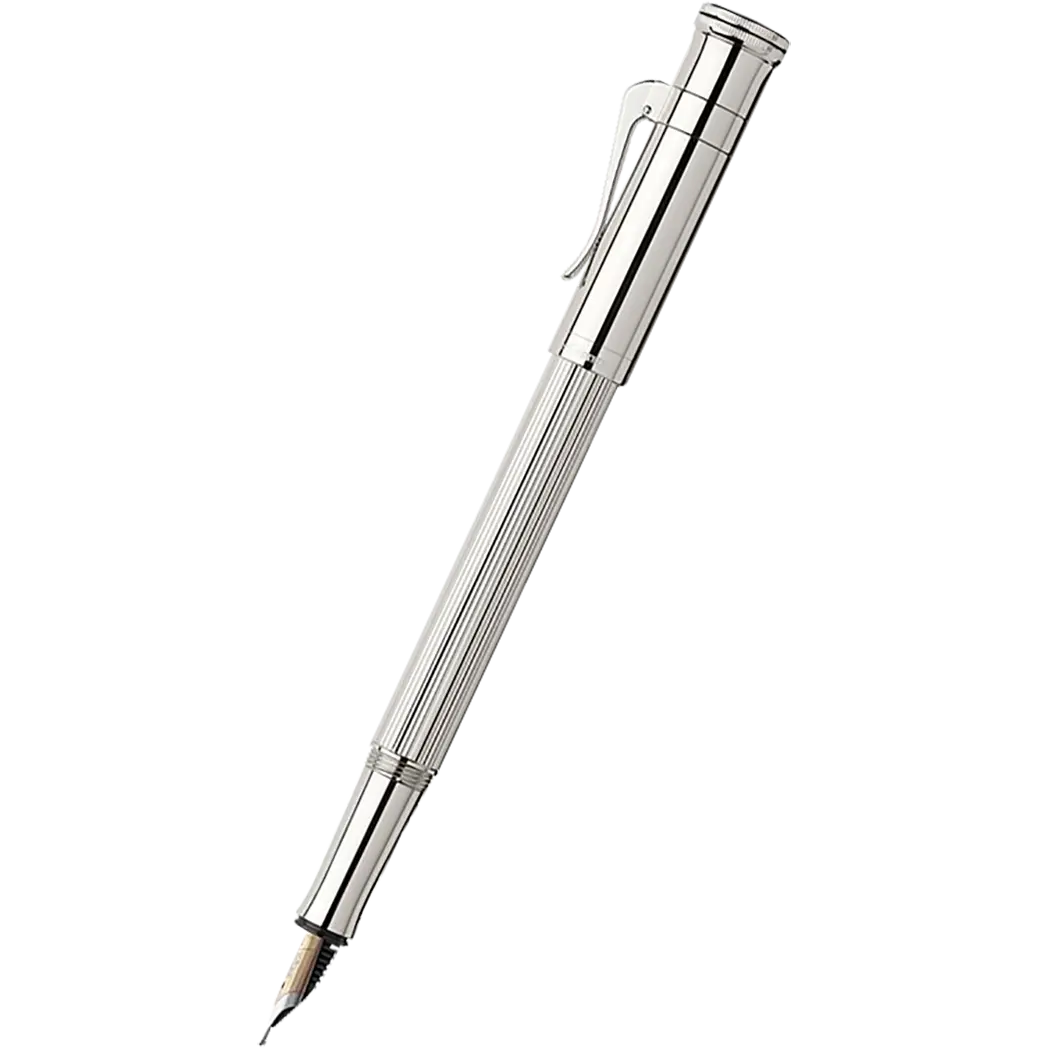 Graf Von Faber-Castell Sterling Silver Classic Fountain Pen-Pen Boutique Ltd