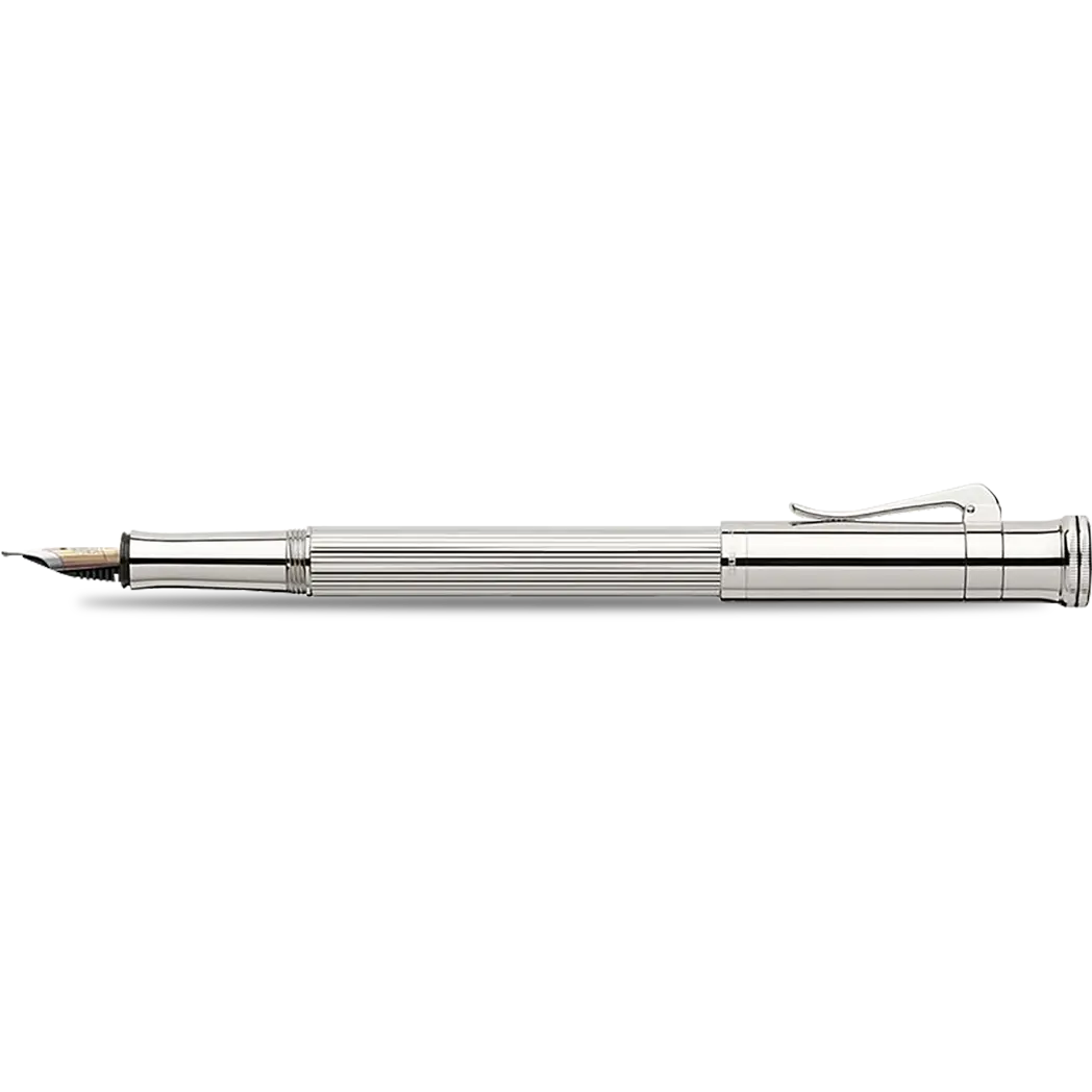 Graf Von Faber-Castell Sterling Silver Classic Fountain Pen-Pen Boutique Ltd