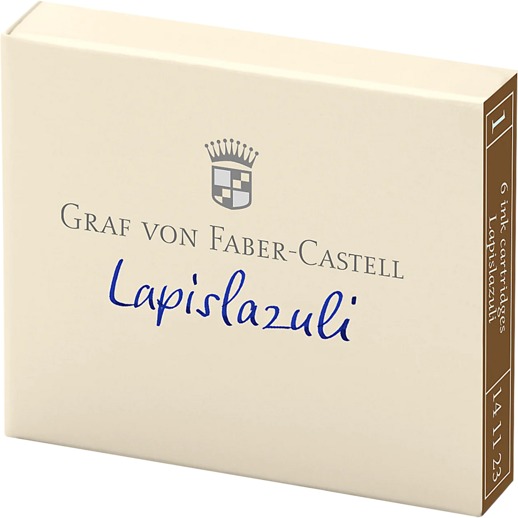 Graf Von Faber-Castell Lapis Lazuli Ink cartridges Box/6-Pen Boutique Ltd