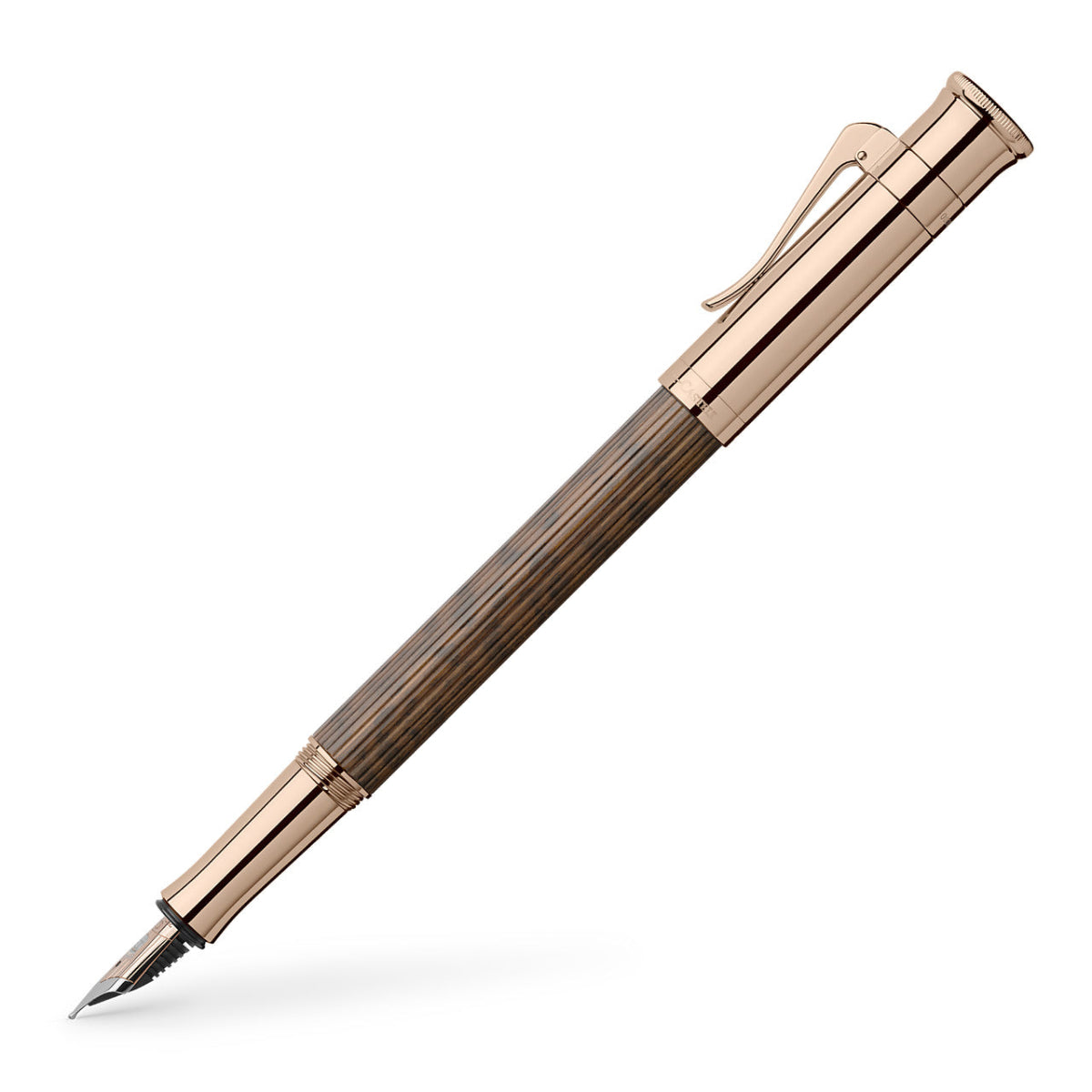 Graf Von Faber-Castell Classic Fountain Pen - Snakewood - Rose Gold Trim (Special Edition)-Pen Boutique Ltd