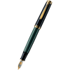 Pelikan Souveran Fountain Pen - M600 Black/Green-Pen Boutique Ltd