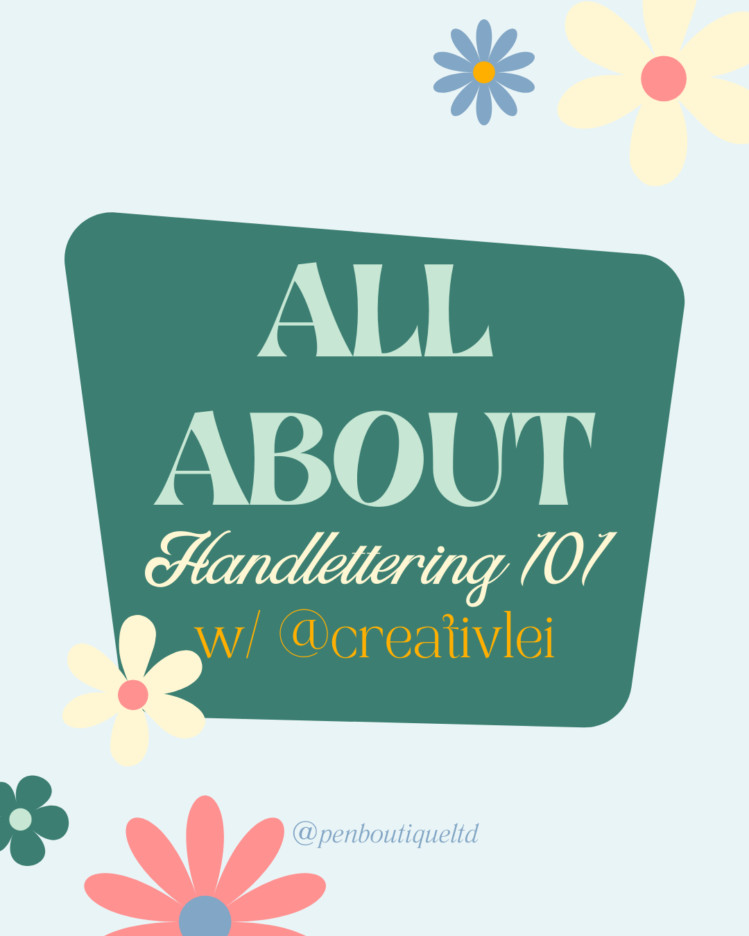 Handlettering 101-Pen Boutique Ltd
