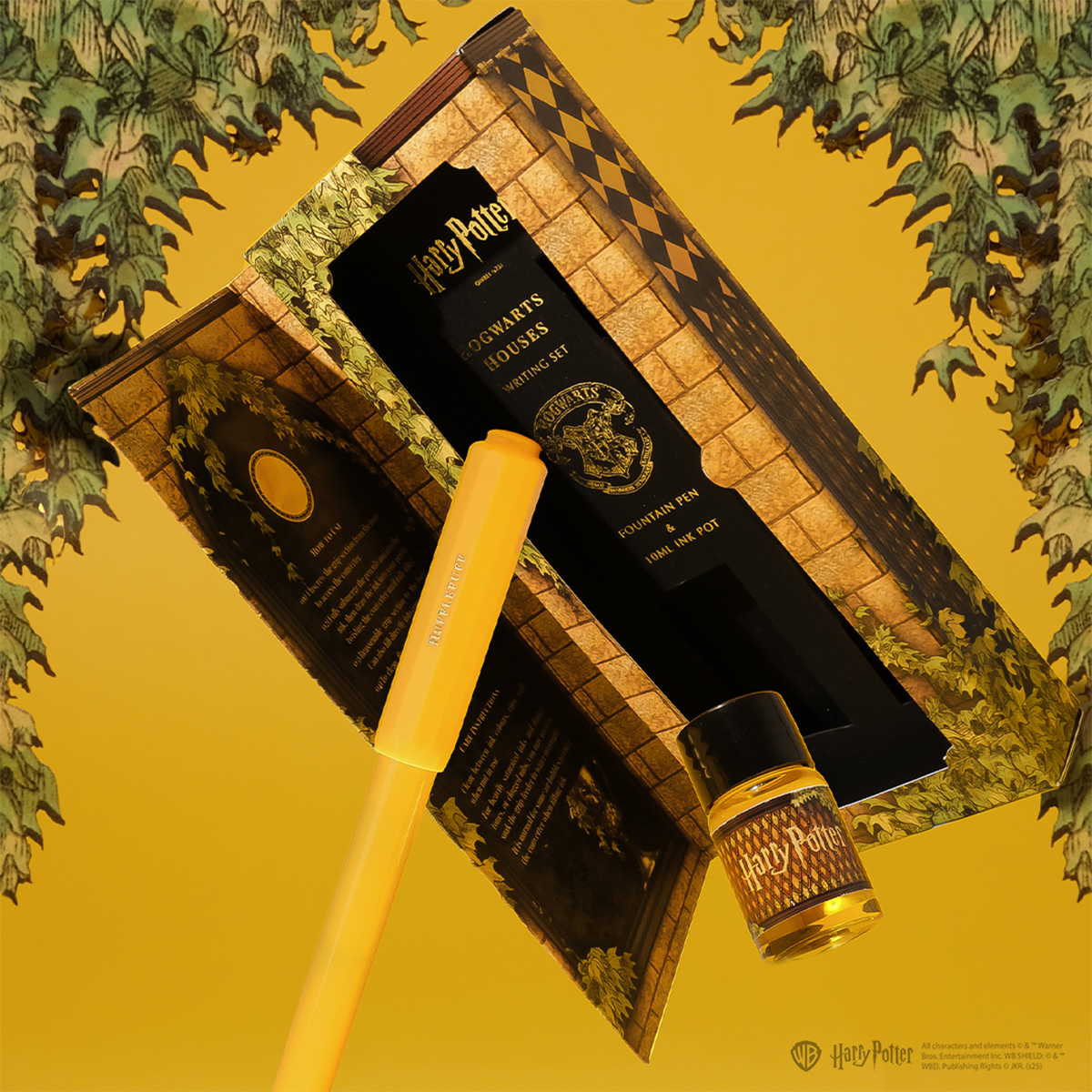 WB x Ferris Wheel Press Carousel Writing Set - Harry Potter Houses of Hogwarts: Hufflepuff - 2541-Pen Boutique Ltd