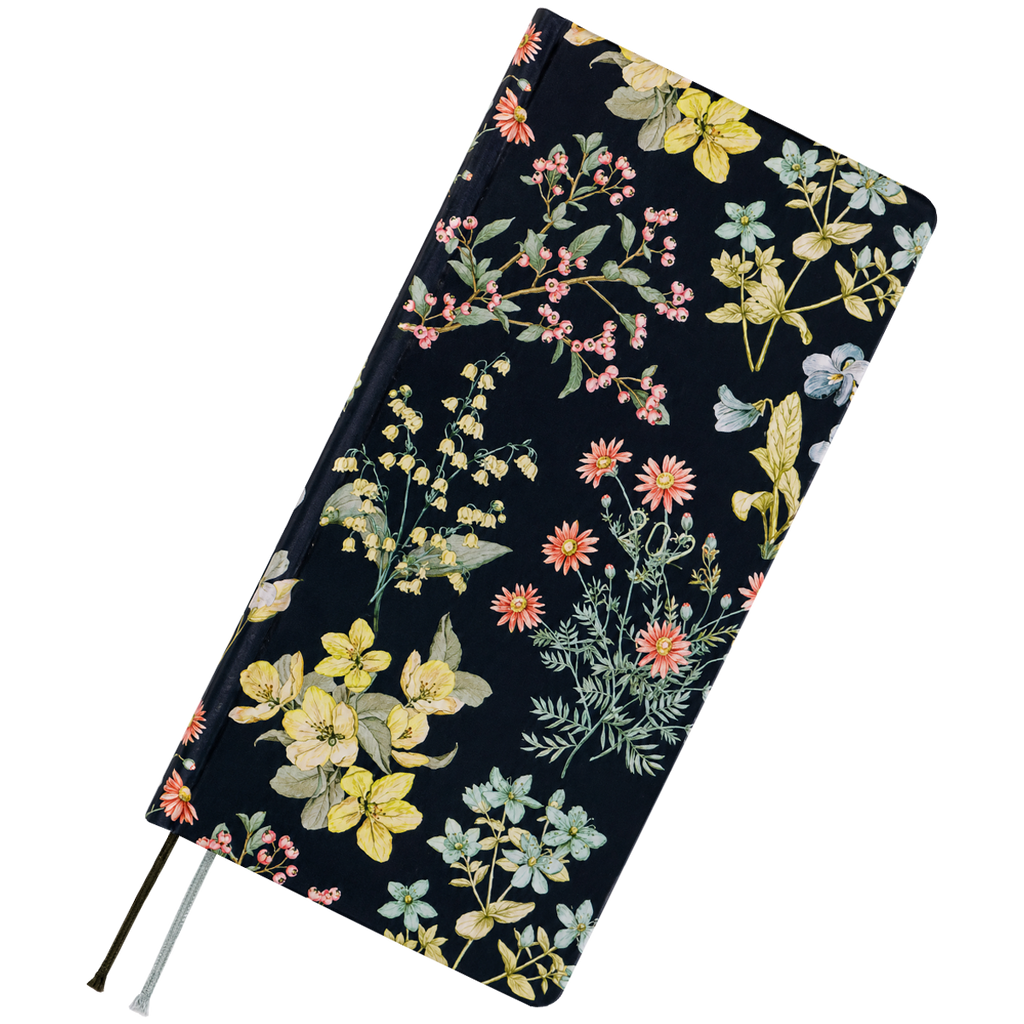 Hobonichi 2027 Light Hard Cover English Book - Liberty Fabrics: Floral Remedy - Tall & Slim (Weeks - January Start)-Pen Boutique Ltd