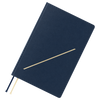 Hobonichi 2027 Light Hard Cover English Book - Slash (Navy) & HON Stamped - A5 (January Start)-Pen Boutique Ltd