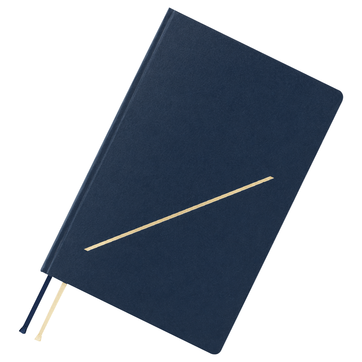 Hobonichi 2027 Light Hard Cover English Book - Slash (Navy) & HON Stamped - A5 (January Start)-Pen Boutique Ltd