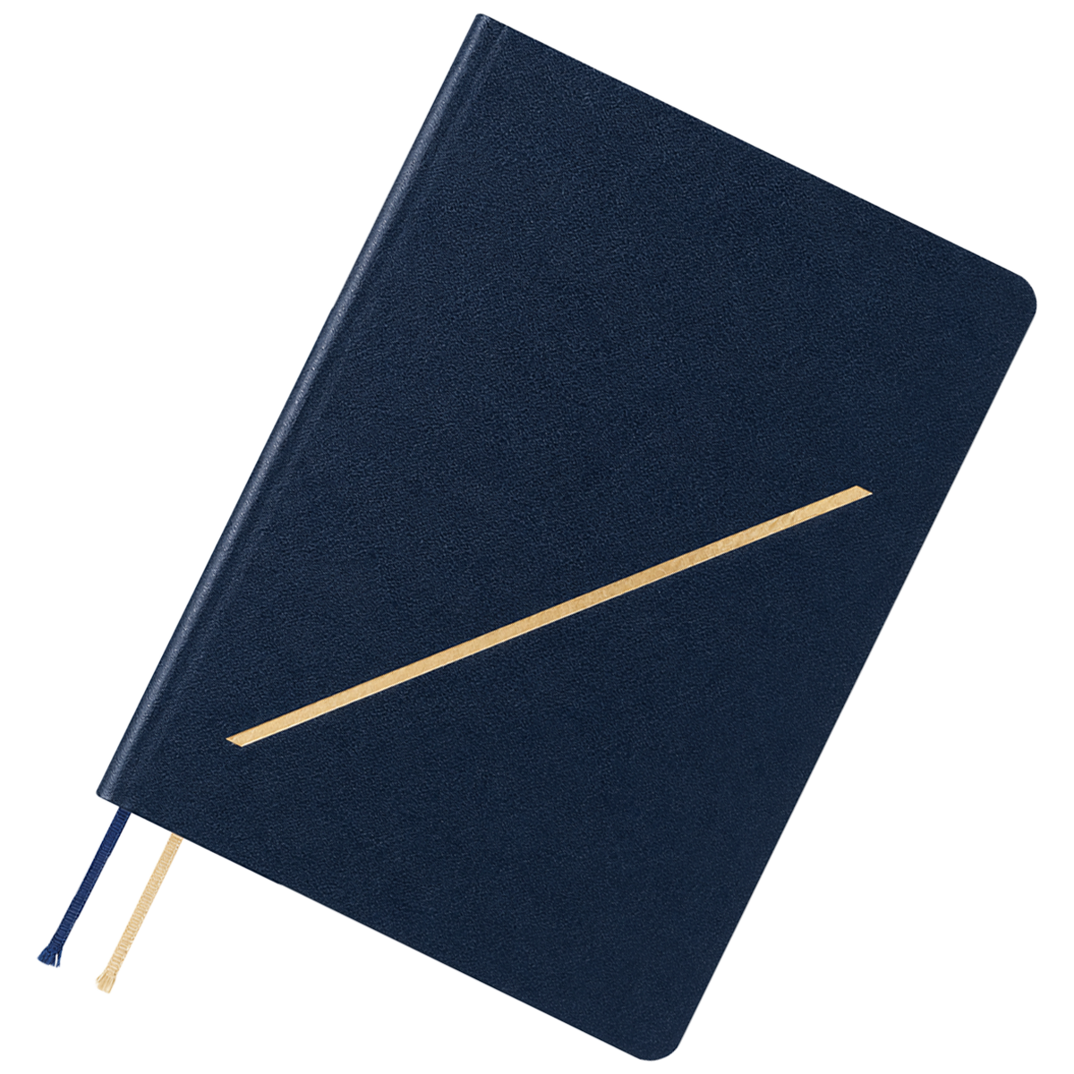 Hobonichi 2027 Light Hard Cover English Book - Slash (Navy) & HON Stamped - A6 (January Start)-Pen Boutique Ltd