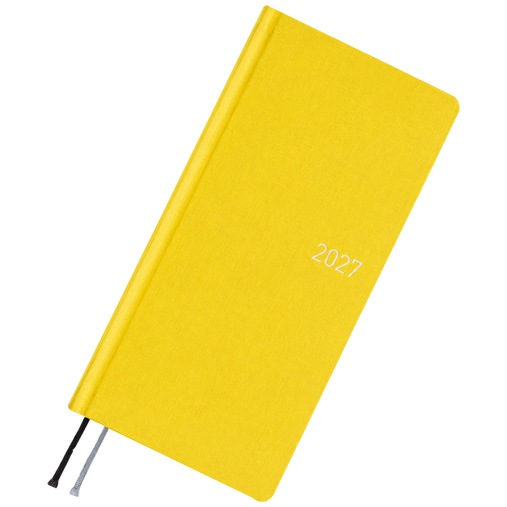 Hobonichi 2027 Light Hardcover Book - Colors: Canaria Yellow - Tall & Slim (Weeks - Janaury Start)-Pen Boutique Ltd