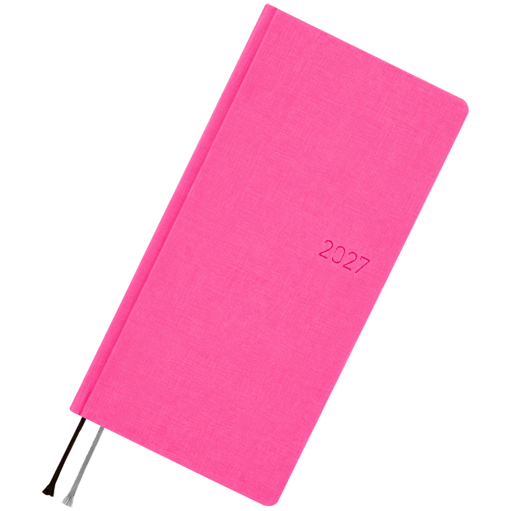 Hobonichi 2027 Light Hardcover Book - Colors: Pink Sapphire - Tall & Slim (Weeks - Janaury Start)-Pen Boutique Ltd