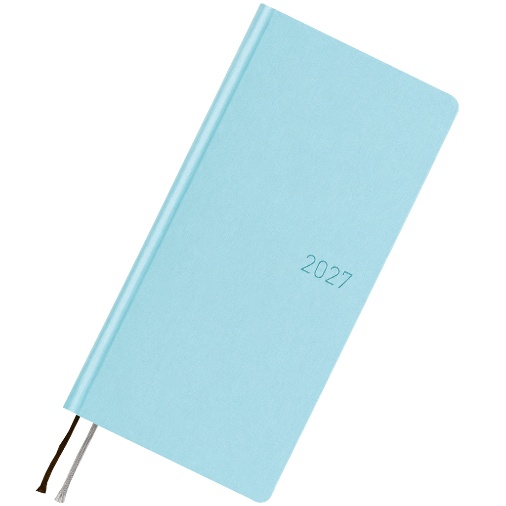 Hobonichi 2027 Light Hardcover Book - Colors: Sea Glass - Tall & Slim (Weeks - Janaury Start)-Pen Boutique Ltd