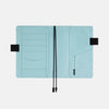 Hobonichi Cousin 2027 English Book & Cover - Black x Clear Blue - A5-Pen Boutique Ltd