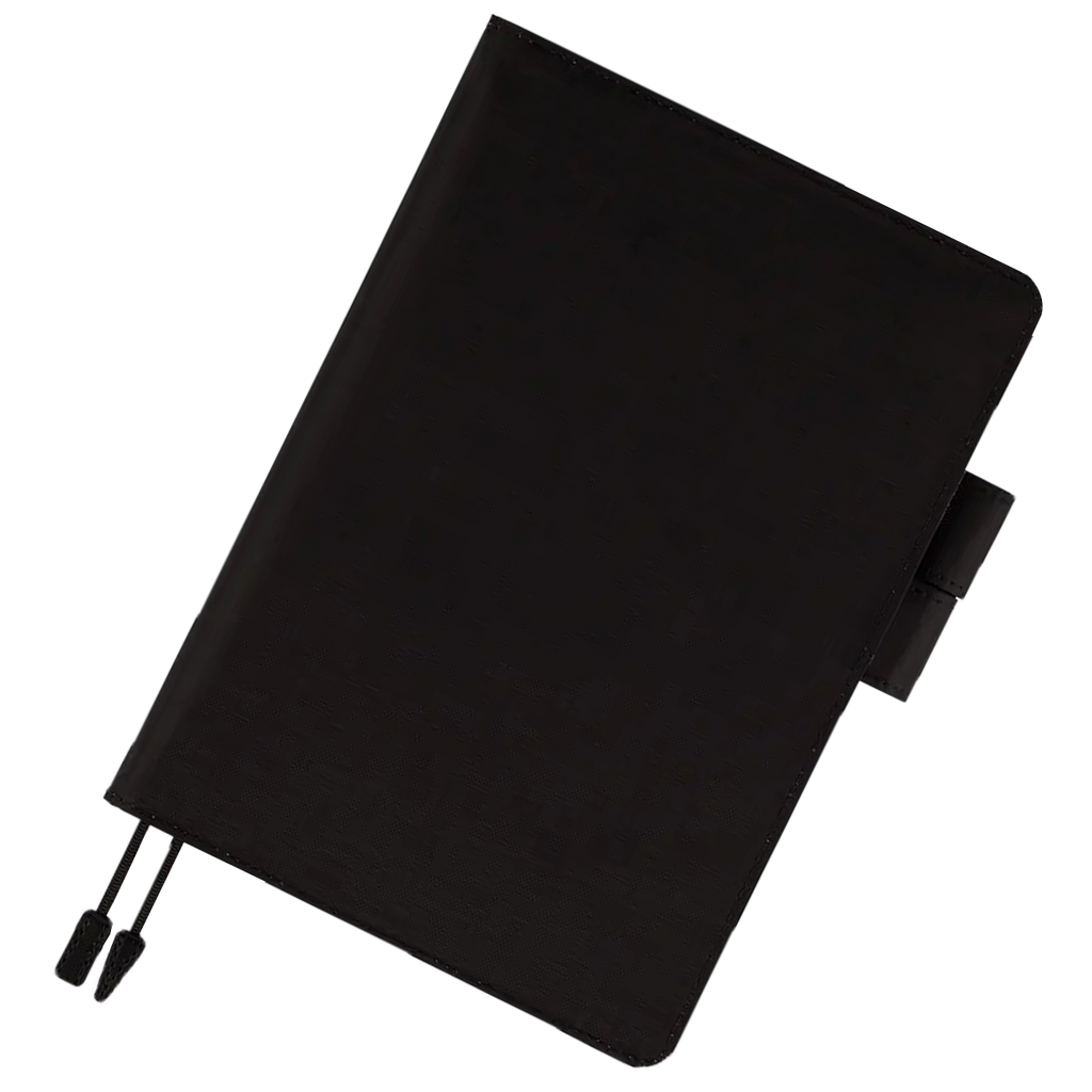 Hobonichi Cousin 2027 English Book & Cover - Black x Clear Blue - A5-Pen Boutique Ltd