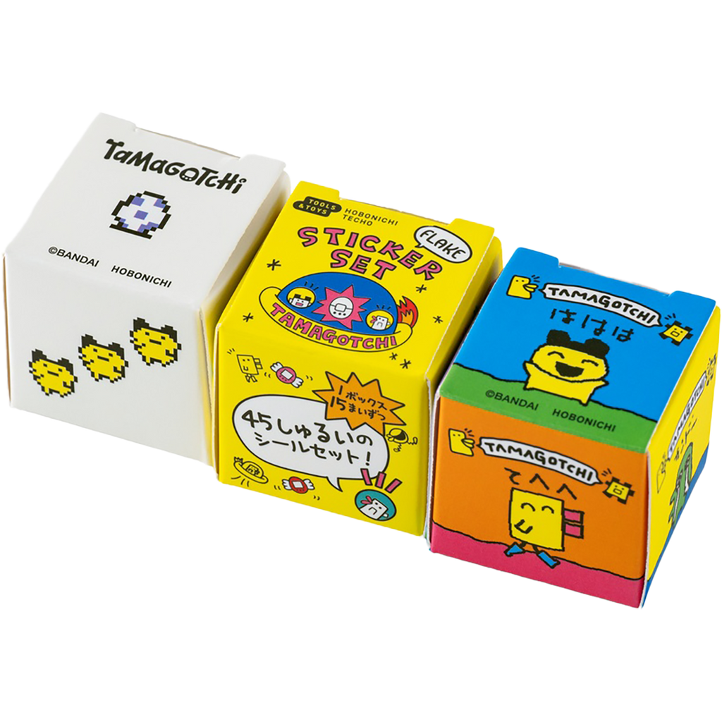 Hobonichi Flake Stickers - Tamagotchi (Set of 3 Boxes)-Pen Boutique Ltd