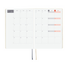 Hobonichi Hard Cover English Book - Slash (Ivory) & HON Stamped - A5 (January Start)-Pen Boutique Ltd