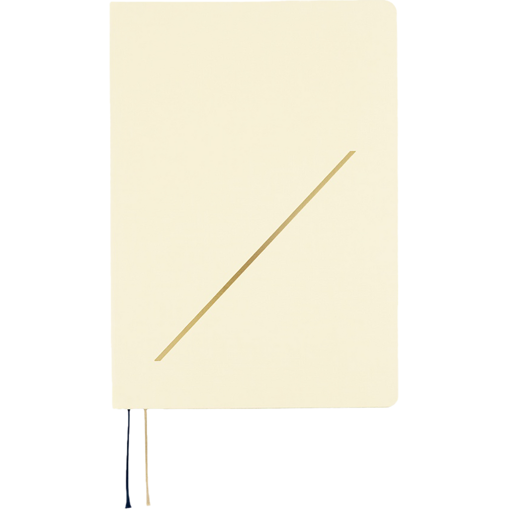 Hobonichi Hard Cover English Book - Slash (Ivory) & HON Stamped - A5 (January Start)-Pen Boutique Ltd