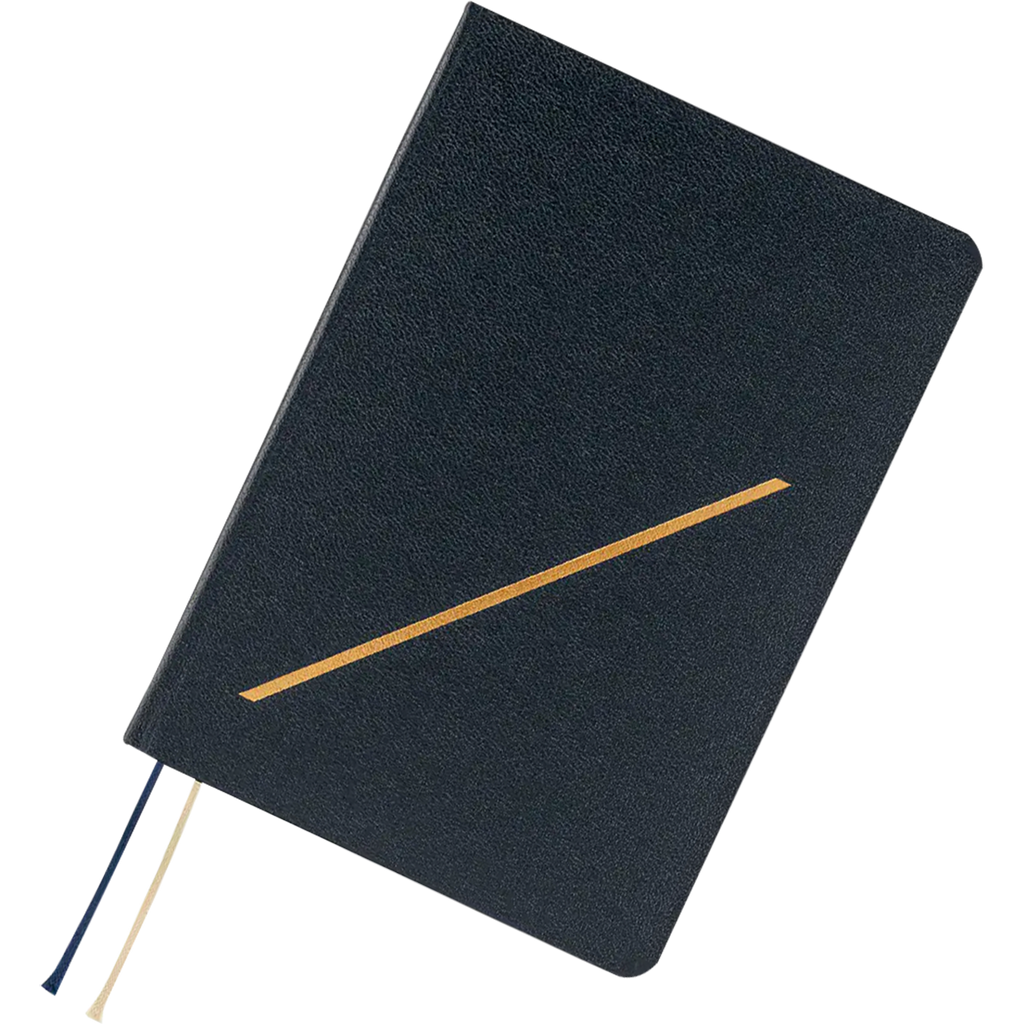 Hobonichi Hard Cover English Book - Slash (Navy) & HON Stamped - A6 (January Start)-Pen Boutique Ltd