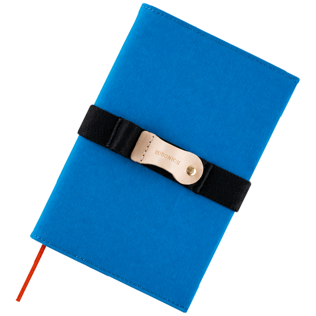 Hobonichi Japanese 2027 Book & Cover - Folio: Ocean Blue - A6-Pen Boutique Ltd