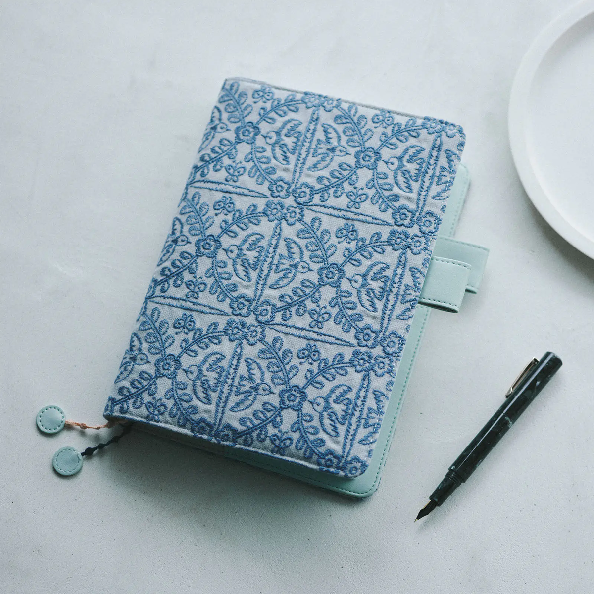 Hobonichi Japanese 2027 Cover - Minä Perhonen: Felice (Blue) - A5-Pen Boutique Ltd