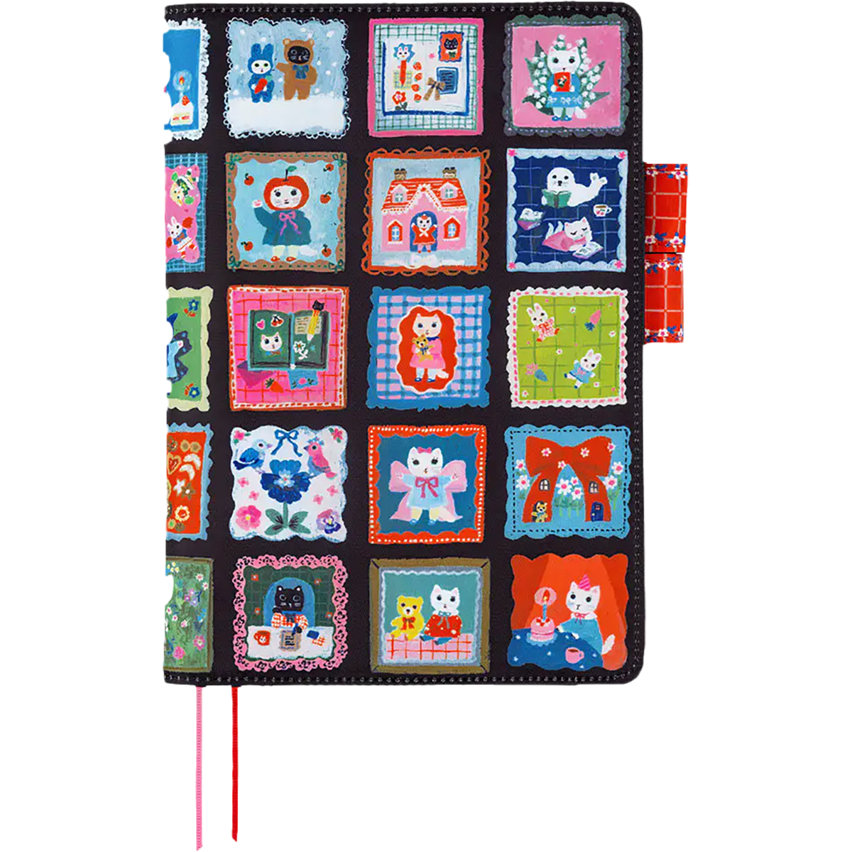 Hobonichi English Book & Cover - Yumi Kitagishi: White Cat’s Daily Life - A5 (January Stary)-Pen Boutique Ltd