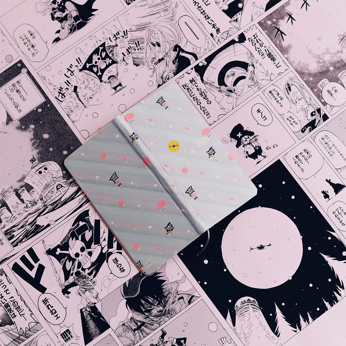 Hobonichi Light Hard Cover Japanese Book - ONE PIECE Magazine: Hiriluk’s Cherry Blossoms - Tall & Slim (Weeks - January Start)-Pen Boutique Ltd