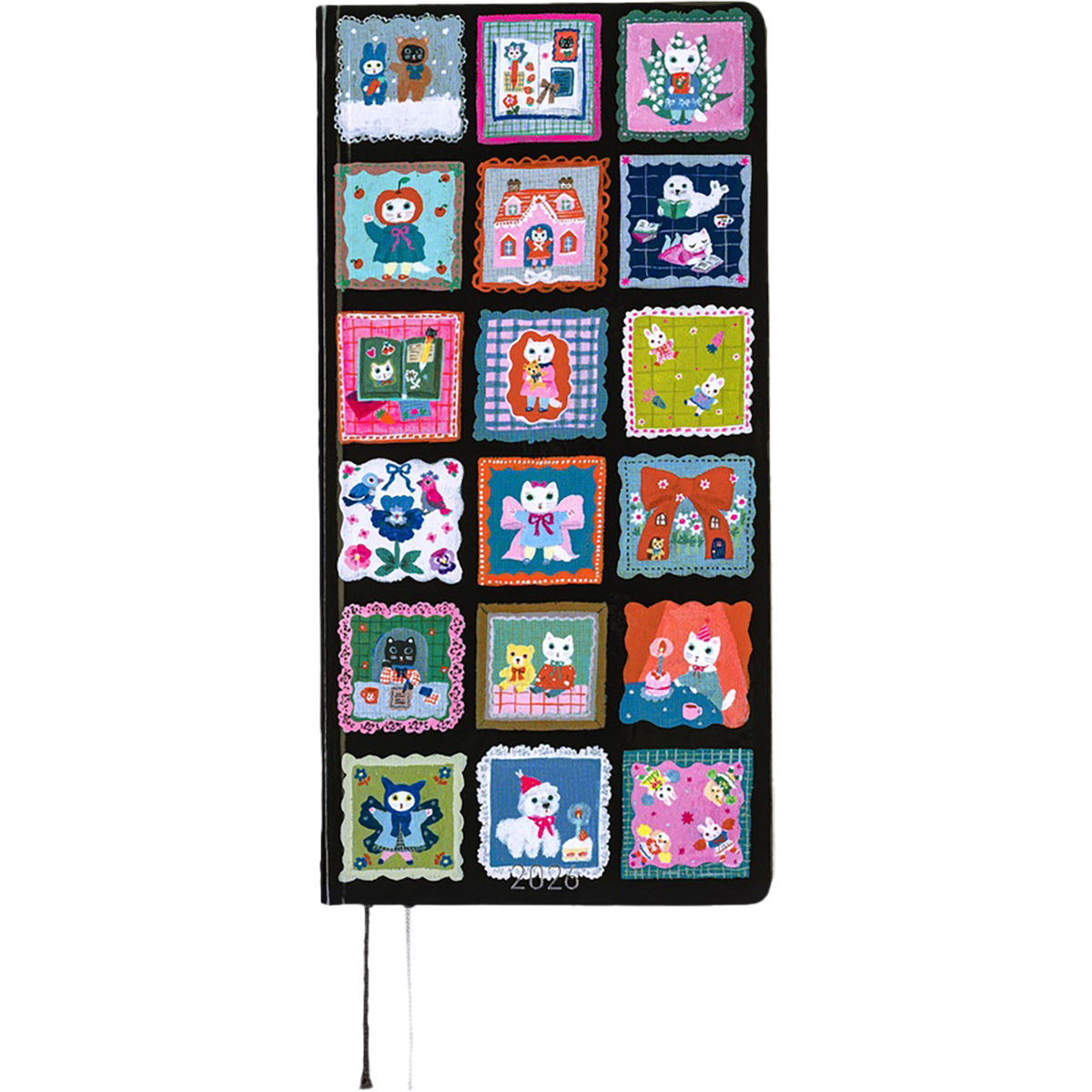 Hobonichi Light Hard Cover English Book - Yumi Kitagishi: White Cat’s Daily Life - Tall & Slim (Weeks - January Start)-Pen Boutique Ltd