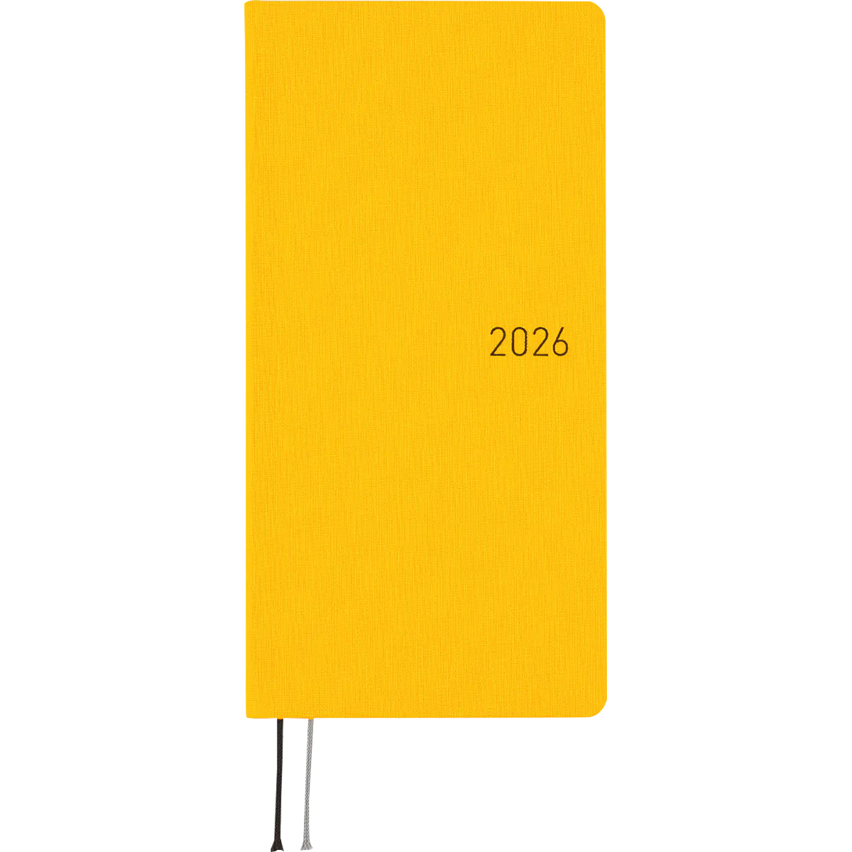 Hobonichi Light Hard Cover Mega English Book - Colors: Full Moon Yellow - Tall & Slim (Weeks - January Start)-Pen Boutique Ltd