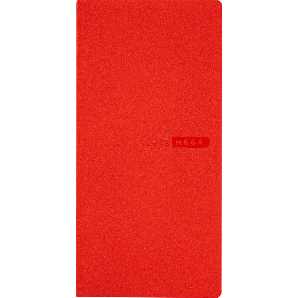 Hobonichi Soft Cover Mega English Book - Sneaker: Tomato Red - Tall & Slim (Weeks - January Start)-Pen Boutique Ltd
