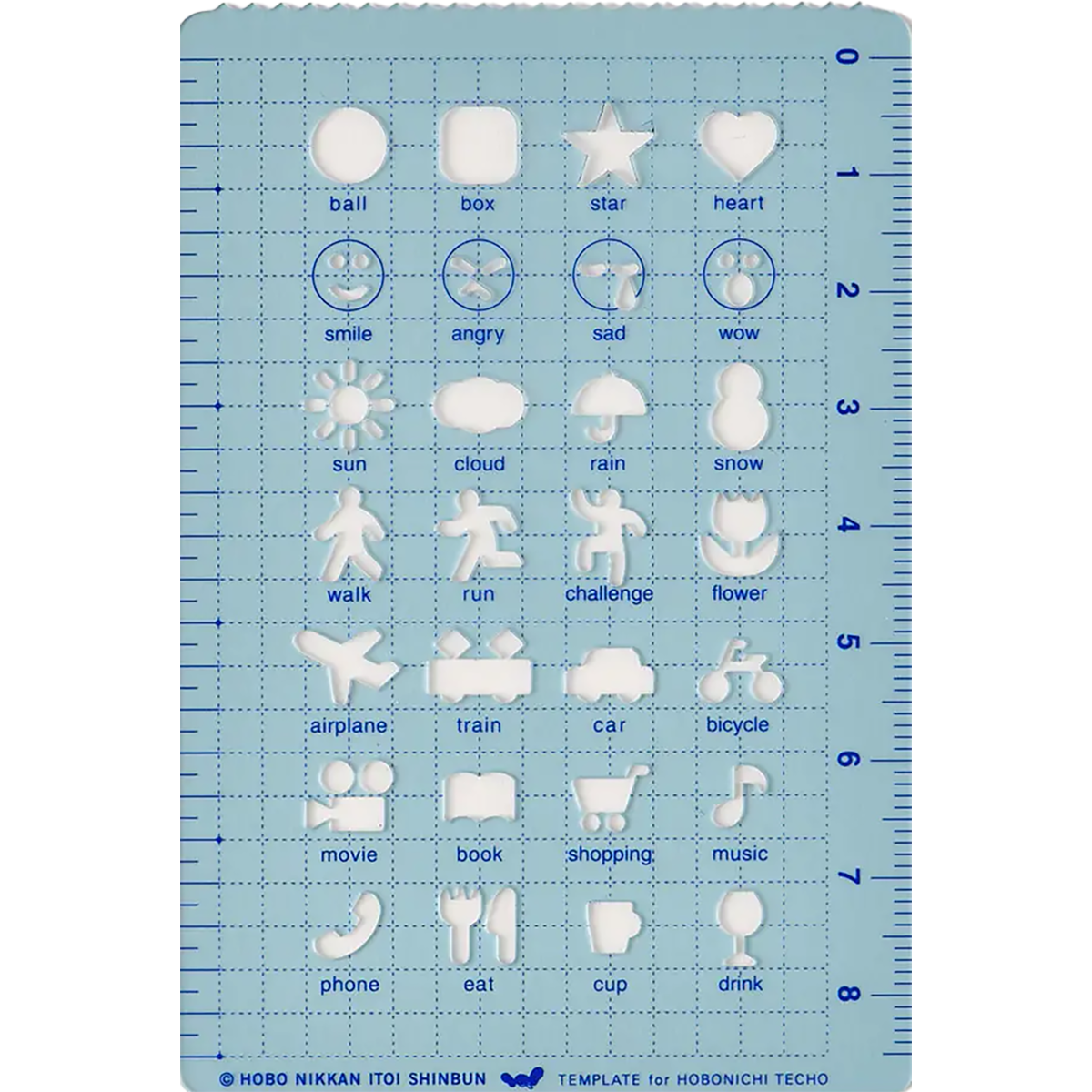 Hobonichi Stencil - Activities-Pen Boutique Ltd
