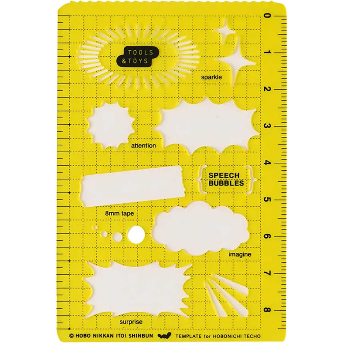 Hobonichi Stencil - Speech Bubbles-Pen Boutique Ltd