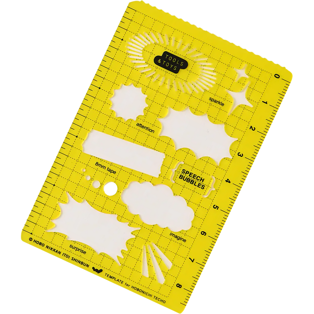 Hobonichi Stencil - Speech Bubbles-Pen Boutique Ltd