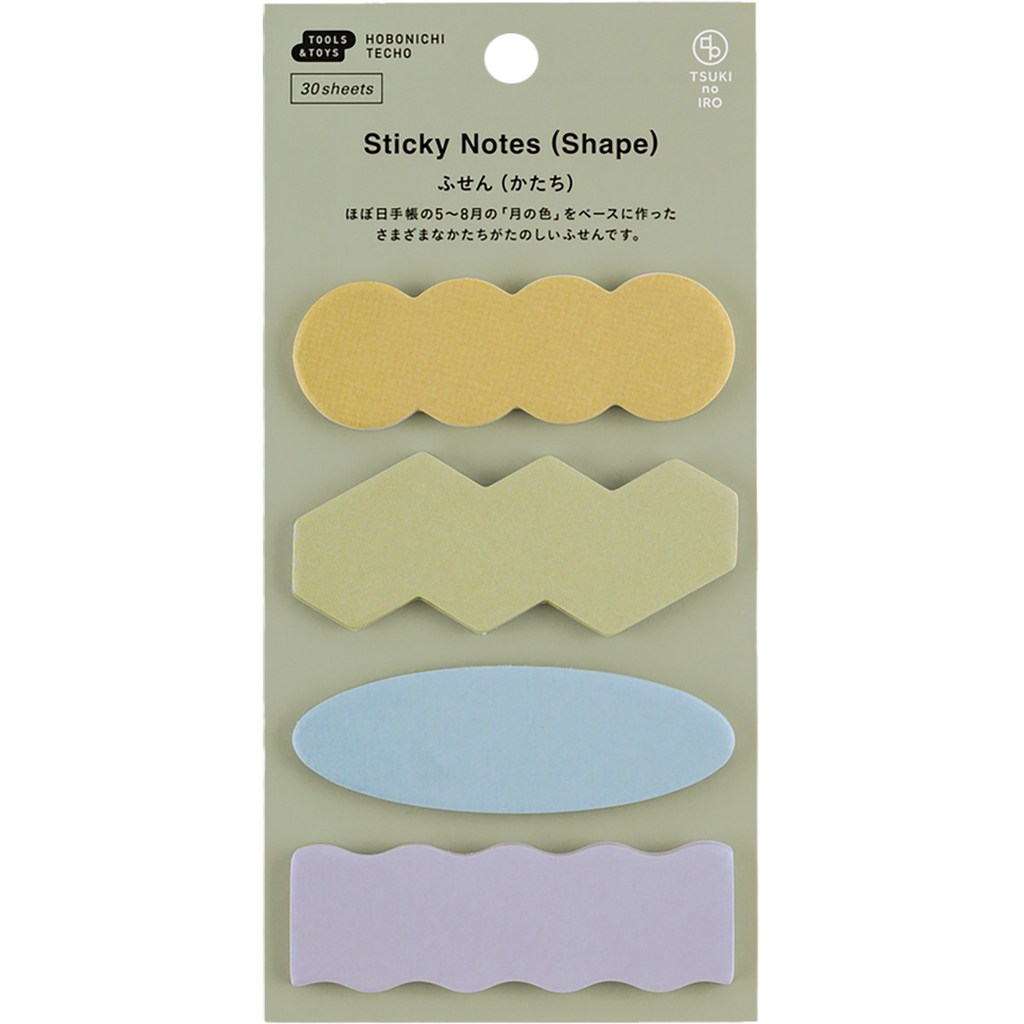 Hobonichi Sticky Notes - TSUKI no IRO (Shape)-Pen Boutique Ltd