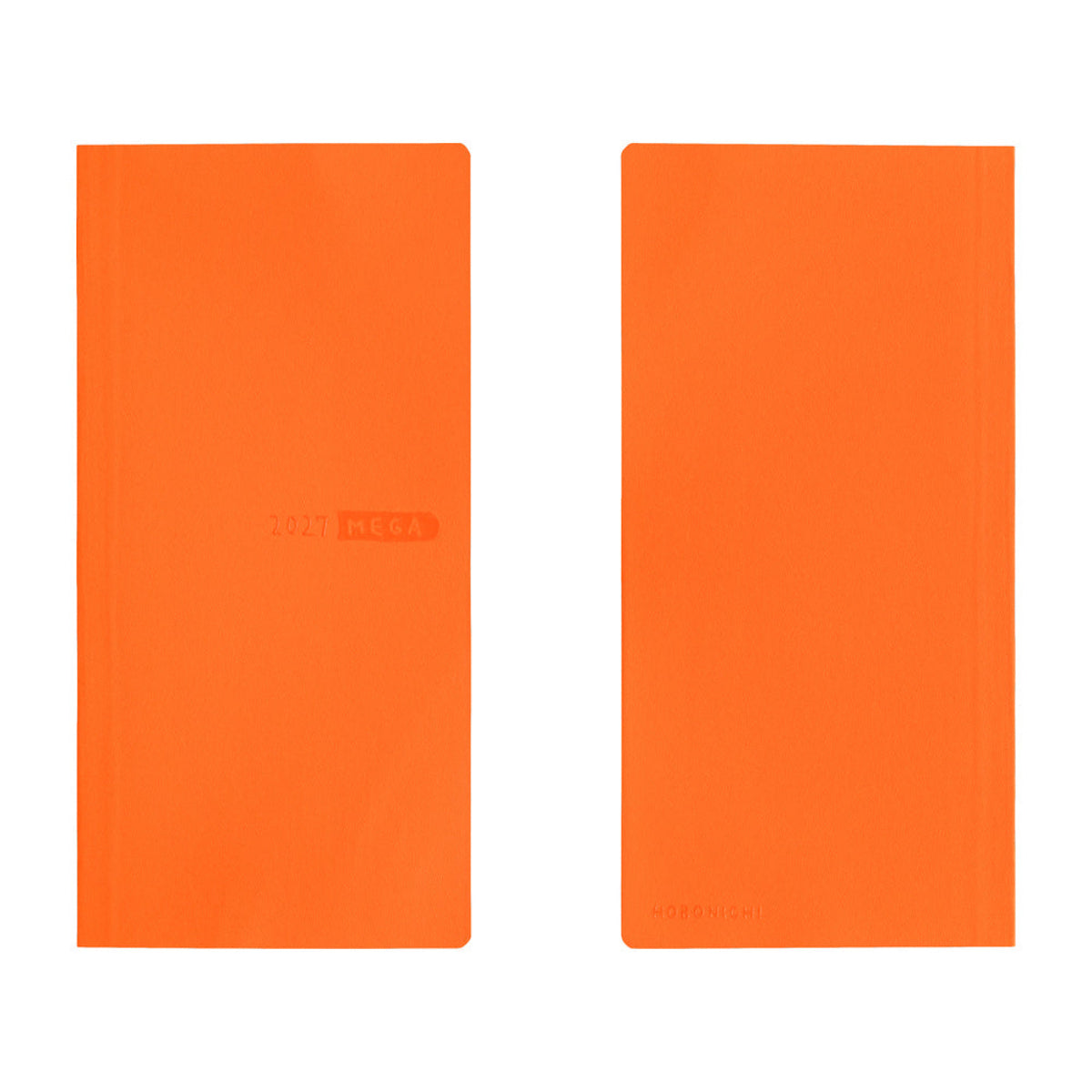 Hobonichi 2027 Light Hardcover English Book - Sneaker: Mandarin Orange - Tall & Slim (Weeks - January Start)-Pen Boutique Ltd