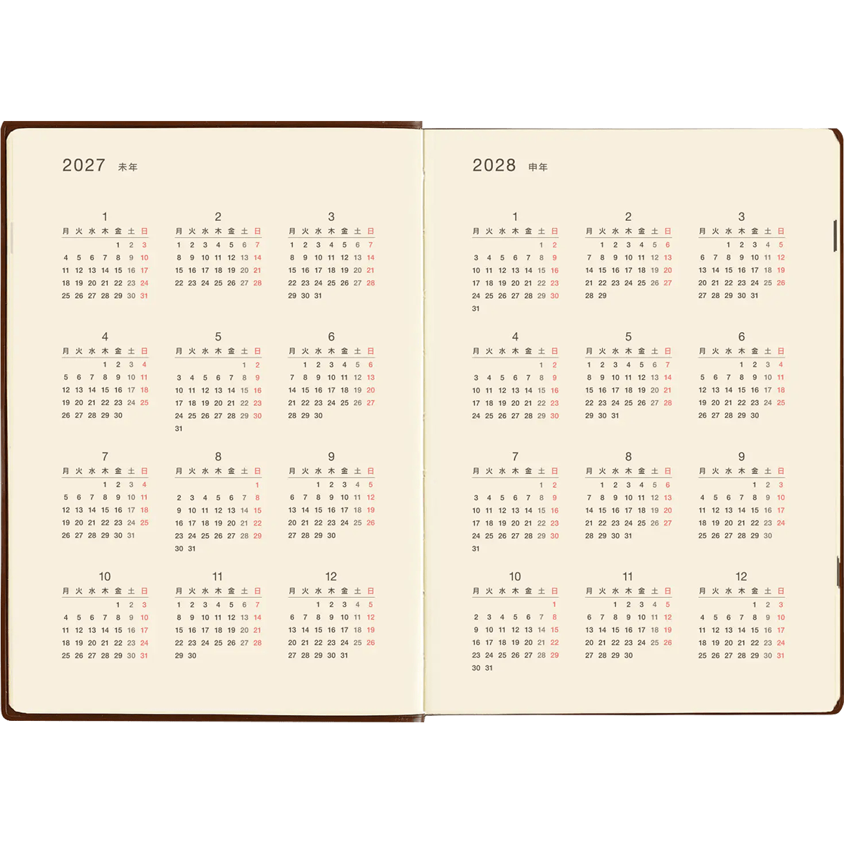 Hobonichi Techo 5 - Year Japanese Book Cover - A5 [2026 - 2030] - Pen Boutique Ltd